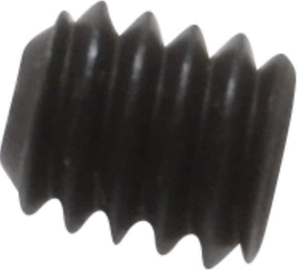 Unbrako - #8-32 UNC, 3/16" OAL, Cup Point Set Screw - Grade 8 Alloy Steel, 5/64" Key - Industrial Tool & Supply