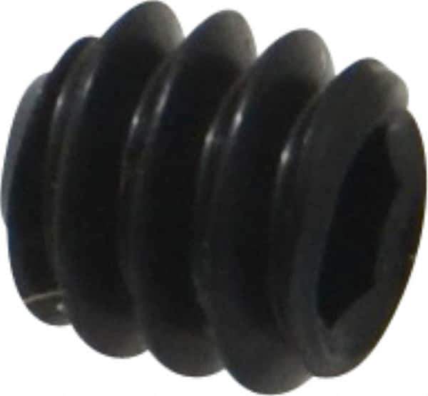 Unbrako - #10-24 UNC, 3/16" OAL, Cup Point Set Screw - Grade 8 Alloy Steel, 3/32" Key - Industrial Tool & Supply