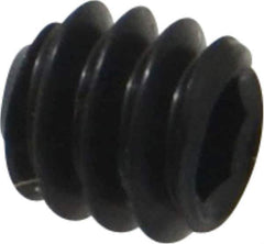 Unbrako - #10-24 UNC, 3/16" OAL, Cup Point Set Screw - Grade 8 Alloy Steel, 3/32" Key - Industrial Tool & Supply