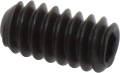 Unbrako - #10-24 UNC, 3/8" OAL, Cup Point Set Screw - Grade 8 Alloy Steel, 3/32" Key - Industrial Tool & Supply