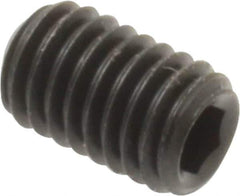 Unbrako - #10-32 UNF, 5/16" OAL, Cup Point Set Screw - Grade 8 Alloy Steel, 3/32" Key - Industrial Tool & Supply