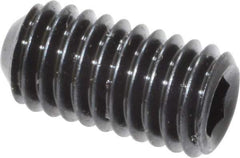 Unbrako - #10-32 UNF, 3/8" OAL, Cup Point Set Screw - Grade 8 Alloy Steel, 3/32" Key - Industrial Tool & Supply