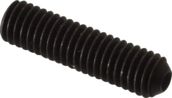 Unbrako - #10-32 UNF, 3/4" OAL, Cup Point Set Screw - Grade 8 Alloy Steel, 3/32" Key - Industrial Tool & Supply