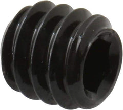 Unbrako - 1/4-20 UNC, 1/4" OAL, Cup Point Set Screw - Grade 8 Alloy Steel, 1/8" Key - Industrial Tool & Supply