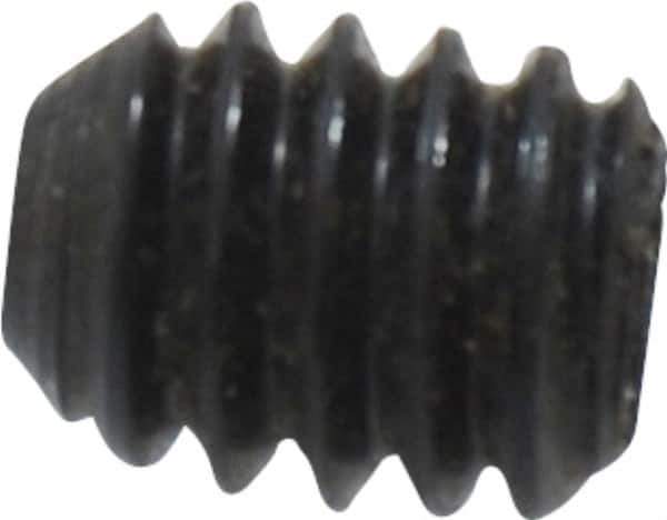 Unbrako - 1/4-20 UNC, 5/16" OAL, Cup Point Set Screw - Grade 8 Alloy Steel, 1/8" Key - Industrial Tool & Supply