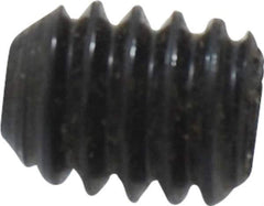 Unbrako - 1/4-20 UNC, 5/16" OAL, Cup Point Set Screw - Grade 8 Alloy Steel, 1/8" Key - Industrial Tool & Supply