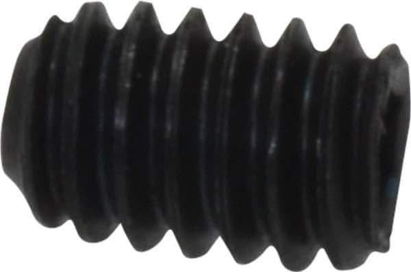 Unbrako - 1/4-20 UNC, 3/8" OAL, Cup Point Set Screw - Grade 8 Alloy Steel, 1/8" Key - Industrial Tool & Supply