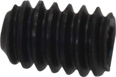 Unbrako - 1/4-20 UNC, 3/8" OAL, Cup Point Set Screw - Grade 8 Alloy Steel, 1/8" Key - Industrial Tool & Supply