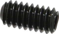 Unbrako - 1/4-20 UNC, 1/2" OAL, Cup Point Set Screw - Grade 8 Alloy Steel, 1/8" Key - Industrial Tool & Supply