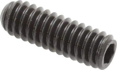 Unbrako - 1/4-20 UNC, 3/4" OAL, Cup Point Set Screw - Grade 8 Alloy Steel, 1/8" Key - Industrial Tool & Supply