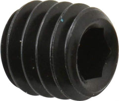 Unbrako - 5/16-18 UNC, 5/16" OAL, Cup Point Set Screw - Grade 8 Alloy Steel, 3/32" Key - Industrial Tool & Supply