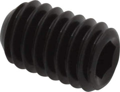 Unbrako - 5/16-18 UNC, 1/2" OAL, Cup Point Set Screw - Grade 8 Alloy Steel, 3/32" Key - Industrial Tool & Supply