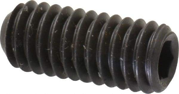 Unbrako - 5/16-18 UNC, 3/4" OAL, Cup Point Set Screw - Grade 8 Alloy Steel, 3/32" Key - Industrial Tool & Supply