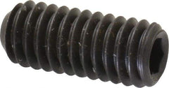 Unbrako - 5/16-18 UNC, 3/4" OAL, Cup Point Set Screw - Grade 8 Alloy Steel, 3/32" Key - Industrial Tool & Supply