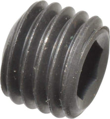 Unbrako - 5/16-24 UNF, 1/4" OAL, Cup Point Set Screw - Grade 8 Alloy Steel, 3/32" Key - Industrial Tool & Supply