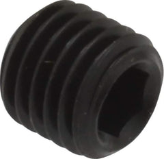 Unbrako - 5/16-24 UNF, 5/16" OAL, Cup Point Set Screw - Grade 8 Alloy Steel, 3/32" Key - Industrial Tool & Supply