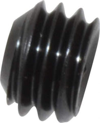 Unbrako - 3/8-16 UNC, 1/4" OAL, Cup Point Set Screw - Grade 8 Alloy Steel, 3/16" Key - Industrial Tool & Supply