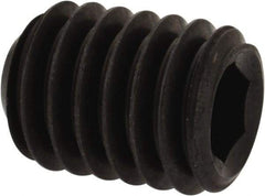 Unbrako - 3/8-16 UNC, 1/2" OAL, Cup Point Set Screw - Grade 8 Alloy Steel, 3/16" Key - Industrial Tool & Supply