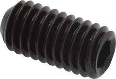 Unbrako - 3/8-16 UNC, 3/4" OAL, Cup Point Set Screw - Grade 8 Alloy Steel, 3/16" Key - Industrial Tool & Supply