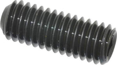 Unbrako - 3/8-16 UNC, 1" OAL, Cup Point Set Screw - Grade 8 Alloy Steel, 3/16" Key - Industrial Tool & Supply