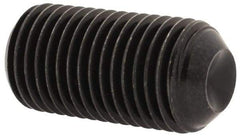 Unbrako - 3/8-24 UNF, 3/4" OAL, Cup Point Set Screw - Grade 8 Alloy Steel, 3/16" Key - Industrial Tool & Supply