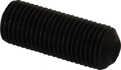 Unbrako - 3/8-24 UNF, 1" OAL, Cup Point Set Screw - Grade 8 Alloy Steel, 3/16" Key - Industrial Tool & Supply