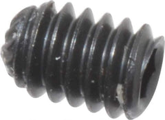Unbrako - #5-40 UNC, 3/16" OAL, Knurled Cup Point Set Screw - Grade 8 Alloy Steel, 1/16" Key - Industrial Tool & Supply