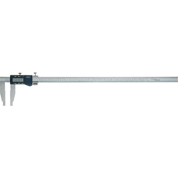 Fowler - 0 to 600mm Range, 0.01mm Resolution, Electronic Caliper - 4" Jaws, 8mm Accuracy, Serial Output - Industrial Tool & Supply