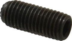 Unbrako - 5/16-24 UNF, 3/4" OAL, Knurled Cup Point Set Screw - Grade 8 Alloy Steel, 5/32" Key - Industrial Tool & Supply