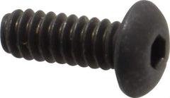 Unbrako - #6-32 UNC Hex Socket Drive, Button Screw - Alloy Steel, Black Oxide Finish, 3/8" Length Under Head - Industrial Tool & Supply