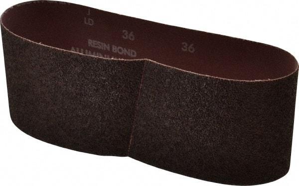 Norton - 4" Wide x 24" OAL, 36 Grit, Aluminum Oxide Abrasive Belt - Aluminum Oxide, Very Coarse, Coated, X Weighted Cloth Backing, Series R228 - Industrial Tool & Supply