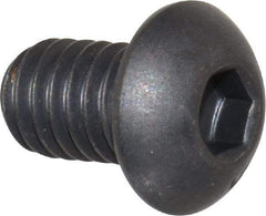 Unbrako - 5/16-18 UNC Hex Socket Drive, Button Screw - Alloy Steel, Black Oxide Finish, 1/2" Length Under Head - Industrial Tool & Supply