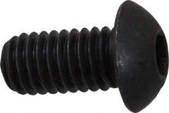 Unbrako - 3/8-16 UNC Hex Socket Drive, Button Screw - Alloy Steel, Black Oxide Finish, 3/4" Length Under Head - Industrial Tool & Supply