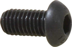 Unbrako - M8x1.25 Metric Coarse Hex Socket Drive, Button Screw - Alloy Steel, Black Oxide Finish, 16mm Length Under Head - Industrial Tool & Supply