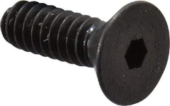 Unbrako - #4-40 UNC Hex Socket Drive, 82° Flat Screw - Alloy Steel, Black Oxide Finish, 3/8" OAL - Industrial Tool & Supply