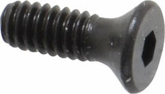 Unbrako - #5-40 UNC Hex Socket Drive, 82° Flat Screw - Alloy Steel, Black Oxide Finish, 3/8" OAL - Industrial Tool & Supply