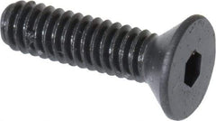 Unbrako - #5-40 UNC Hex Socket Drive, 82° Flat Screw - Alloy Steel, Black Oxide Finish, 1/2" OAL - Industrial Tool & Supply
