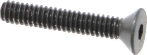 Unbrako - #5-40 UNC Hex Socket Drive, 82° Flat Screw - Alloy Steel, Black Oxide Finish, 3/4" OAL - Industrial Tool & Supply