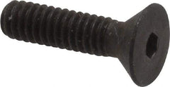 Unbrako - #8-32 UNC Hex Socket Drive, 82° Flat Screw - Alloy Steel, Black Oxide Finish, 5/8" OAL - Industrial Tool & Supply