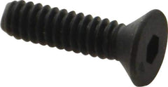 Unbrako - #10-24 UNC Hex Socket Drive, 82° Flat Screw - Alloy Steel, Black Oxide Finish, 3/4" OAL - Industrial Tool & Supply