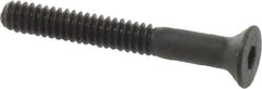 Unbrako - #10-24 UNC Hex Socket Drive, 82° Flat Screw - Alloy Steel, Black Oxide Finish, 1-1/2" OAL - Industrial Tool & Supply