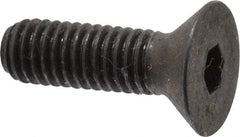 Unbrako - #10-32 UNF Hex Socket Drive, 82° Flat Screw - Alloy Steel, Black Oxide Finish, 5/8" OAL - Industrial Tool & Supply