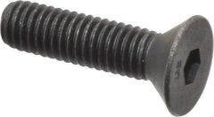 Unbrako - #10-32 UNF Hex Socket Drive, 82° Flat Screw - Alloy Steel, Black Oxide Finish, 3/4" OAL - Industrial Tool & Supply