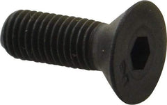 Unbrako - 1/4-28 UNF Hex Socket Drive, 82° Flat Screw - Alloy Steel, Black Oxide Finish, 3/4" OAL - Industrial Tool & Supply
