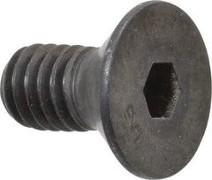 Unbrako - 5/16-18 UNC Hex Socket Drive, 82° Flat Screw - Alloy Steel, Black Oxide Finish, 5/8" OAL - Industrial Tool & Supply