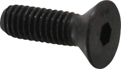 Unbrako - 5/16-18 UNC Hex Socket Drive, 82° Flat Screw - Alloy Steel, Black Oxide Finish, 1" OAL - Industrial Tool & Supply