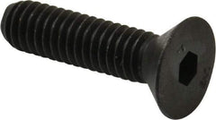 Unbrako - 5/16-18 UNC Hex Socket Drive, 82° Flat Screw - Alloy Steel, Black Oxide Finish, 1-1/4" OAL - Industrial Tool & Supply