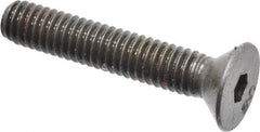 Unbrako - 5/16-18 UNC Hex Socket Drive, 82° Flat Screw - Alloy Steel, Black Oxide Finish, 1-3/4" OAL - Industrial Tool & Supply