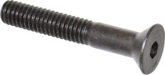 Unbrako - 5/16-18 UNC Hex Socket Drive, 82° Flat Screw - Alloy Steel, Black Oxide Finish, 2" OAL - Industrial Tool & Supply