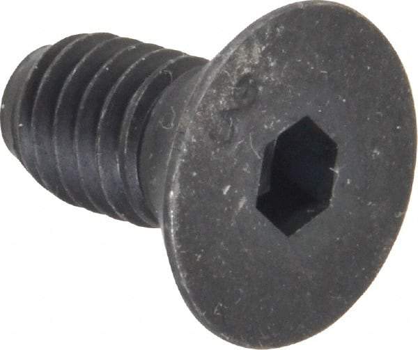 Unbrako - 3/8-16 UNC Hex Socket Drive, 82° Flat Screw - Alloy Steel, Black Oxide Finish, 3/4" OAL - Industrial Tool & Supply